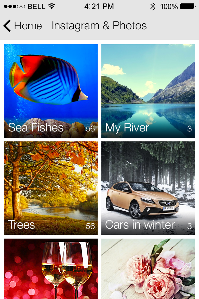Photos & Instagram Viewer in Mobile App App Features