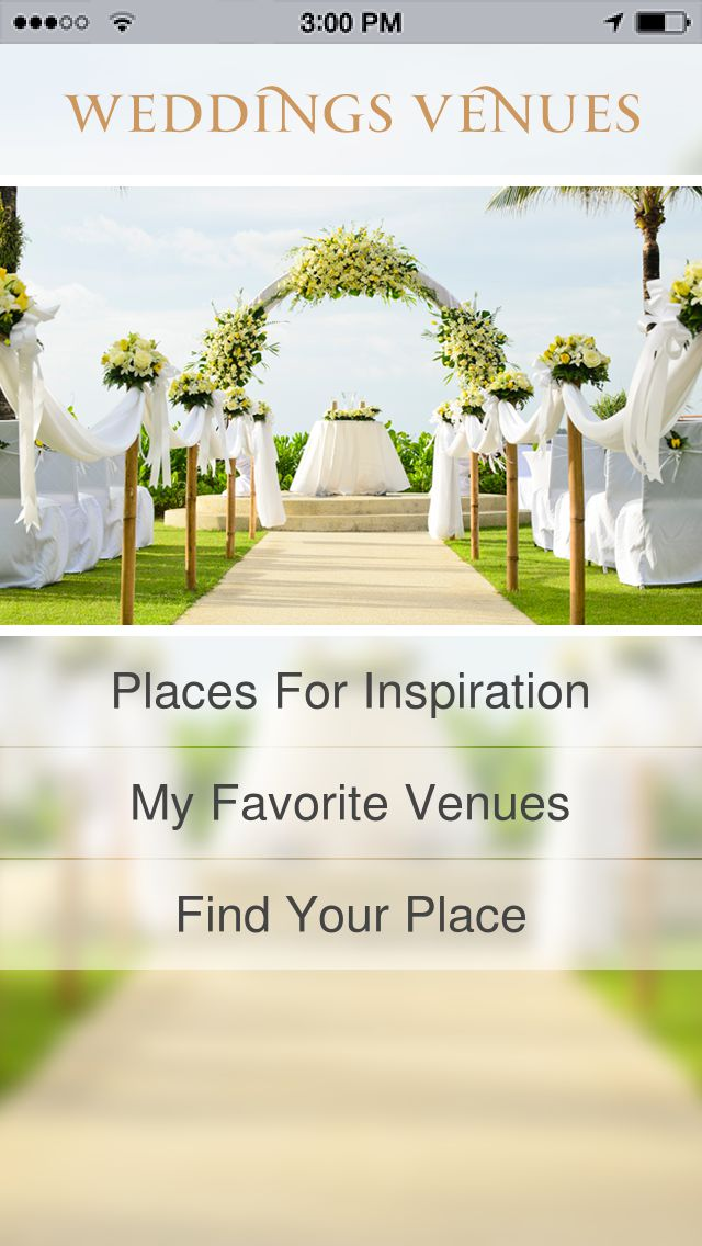 Wedding Venues App Templates