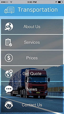 Transportation App Templates