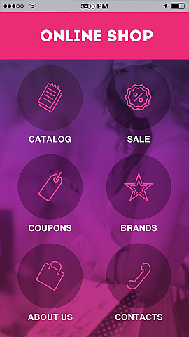 Online Shop 5 App Templates