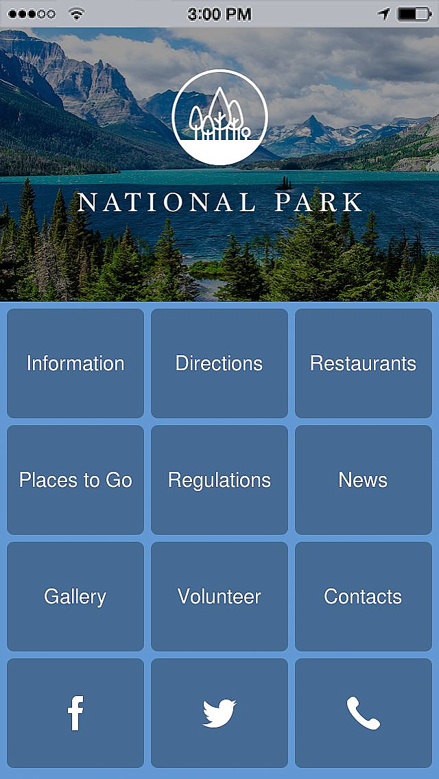 National Park App Templates