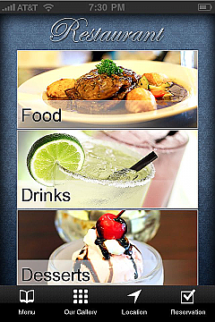 Bars&Restaurants 2 App Templates