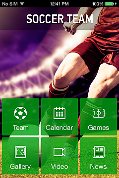 Soccer Team App Templates