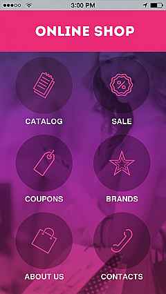 Online Shop 5 App Templates